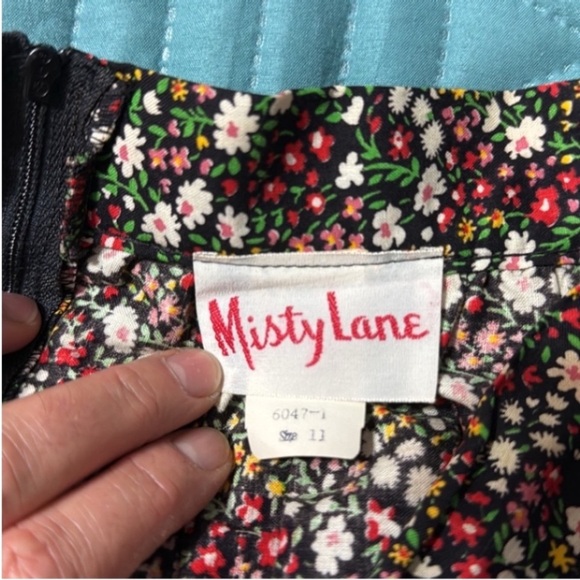 Misty Lane Vintage 90s A-line Midi Cottage Ruffle Skirt Sz: 11 Vintage size: 11 - Picture 6 of 8